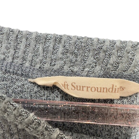 Soft Surroundings Thermal Rib Knit Sweater Pullover Top - Picture 4 of 5
